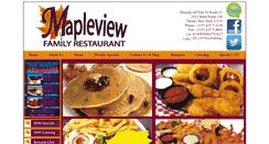 Desktop Screenshot of mapleviewfamilyrestaurant.com